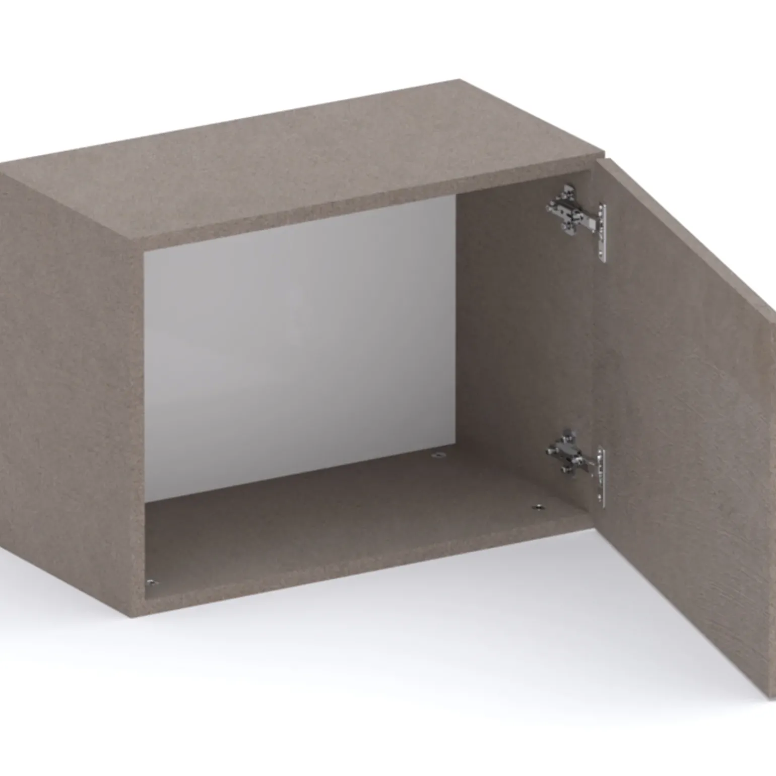 Cubo da terra 55x40h cm 1 anta reversibile marrone bronzo Sunset