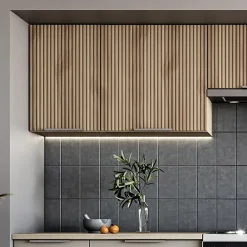 Cucina 240cm completa componibile moderna grigio rovere sonoma Taipei