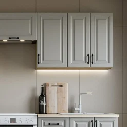 Cucina 240cm completa moderna shabby componibile grigio rovere Oxford