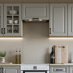 Cucina 240cm completa moderna shabby componibile grigio rovere Oxford