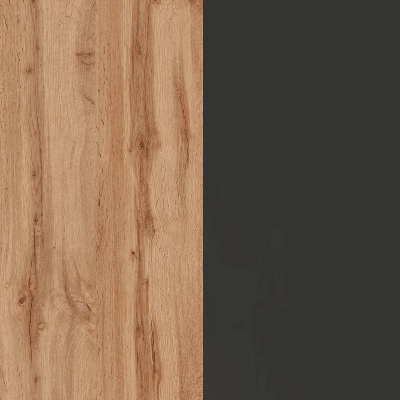 Cucina 255cm componibile lineare moderna antracite rovere Gourmet Prestige