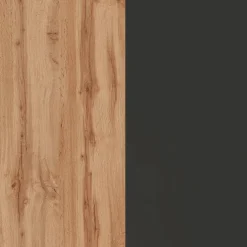 Cucina 255cm componibile lineare moderna antracite rovere Gourmet Elegance