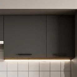 Cucina 240cm moderna componibile standard antracite rovere Urban