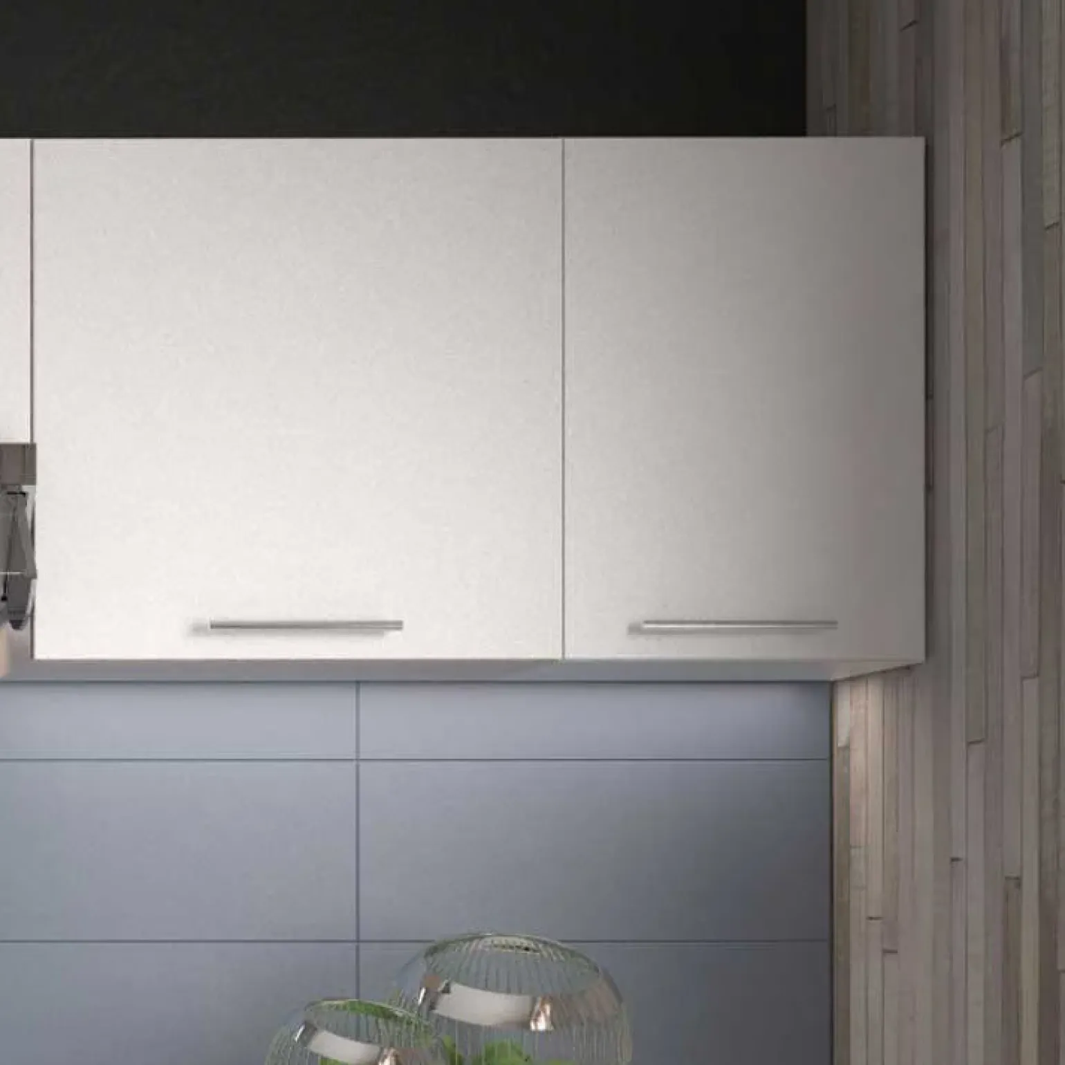 Cucina 240cm moderna componibile bianca rovere Urban
