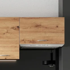 Cucina 240cm moderna lineare componibile quercia Dalia