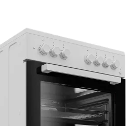 Cucina combinata 4 fuochi con forno elettrico 60x85cm bianco Beko