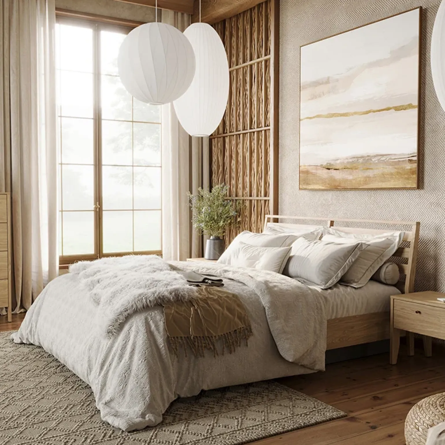 Cuscino decorativo per letto matrimoniale contenitore 160x200cm rovere Noor