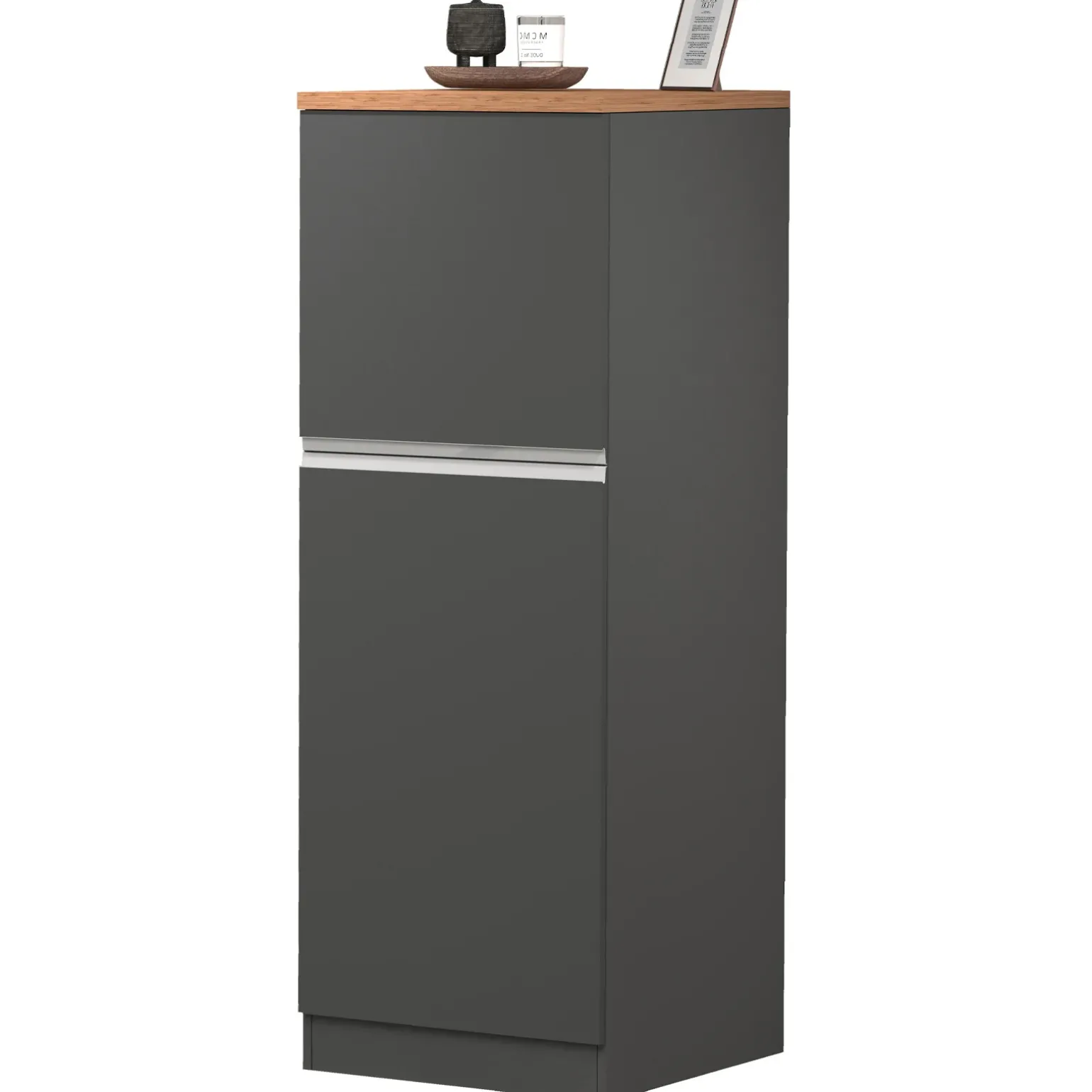 Dispensa cucina 60x165h cm 4 ripiani antracite rovere Gourmet