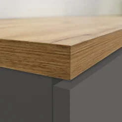Dispensa cucina 60x165h cm 4 ripiani antracite rovere Gourmet