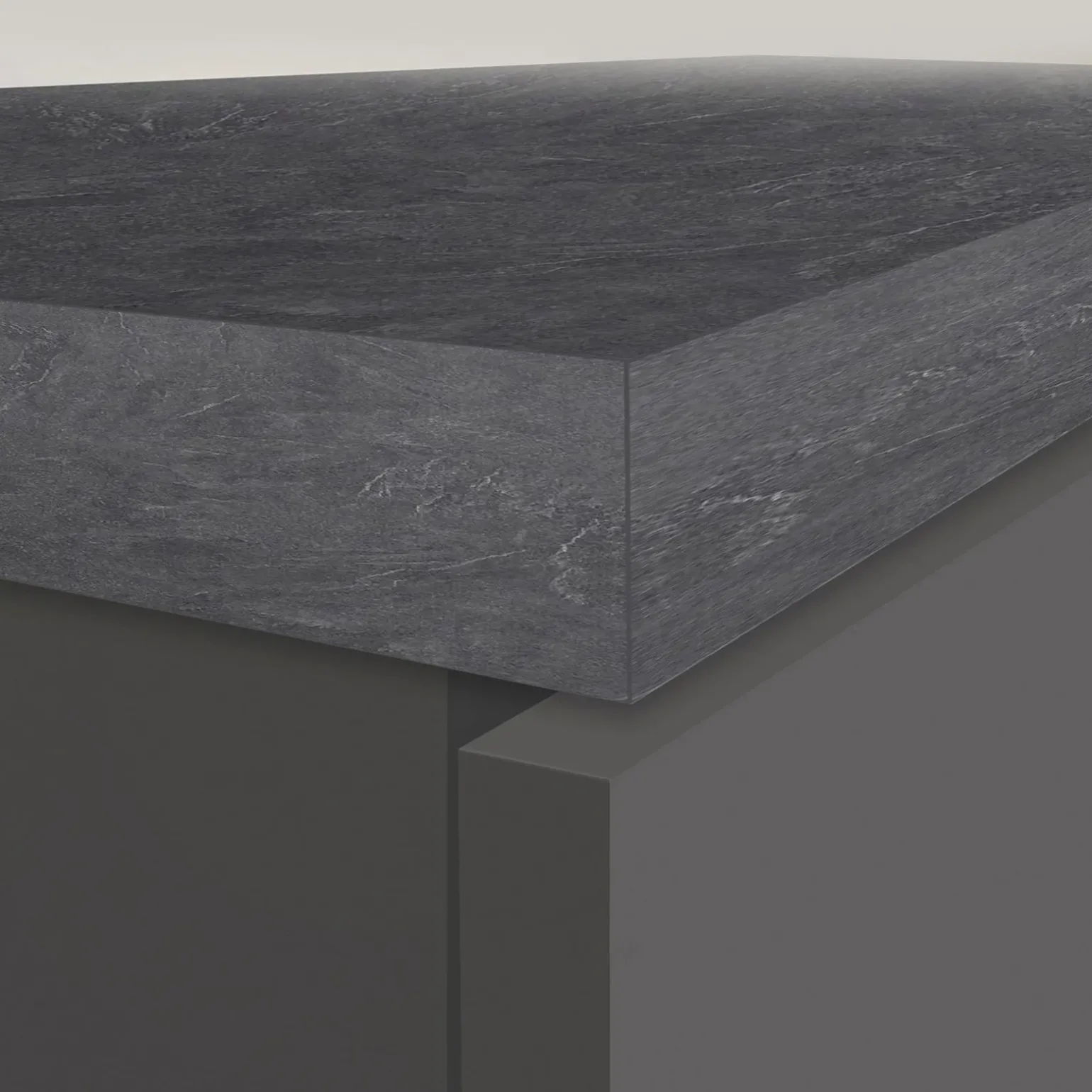 Dispensa cucina 60x165h cm 4 ripiani antracite grigio pietra Gourmet