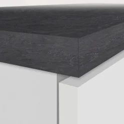 Dispensa cucina 60x165h cm 4 ripiani bianco grigio pietra Gourmet