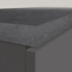 Dispensa cucina 30x165h cm scorrevole antracite grigio pietra Gourmet