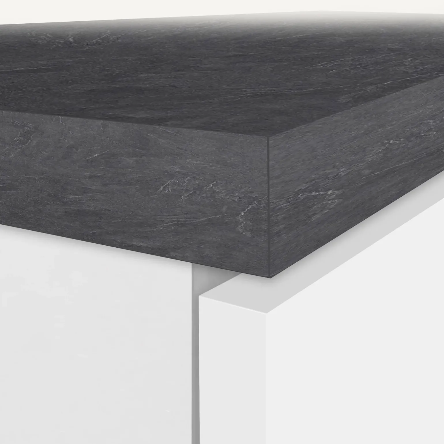 Dispensa cucina 30x165h cm scorrevole bianco grigio pietra Gourmet