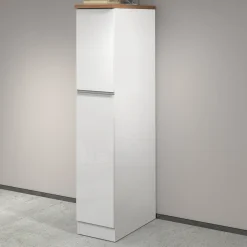 Dispensa cucina 30x165h cm scorrevole bianco rovere Gourmet