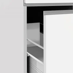 Dispensa cucina 30x165h cm scorrevole bianco rovere Gourmet