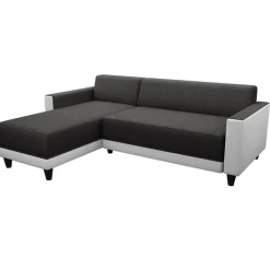 Divano angolare reversibile 3 posti 197cm bianco antracite Sullivan