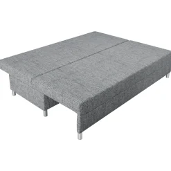 Divano letto 3 posti 192cm pieghevole matrimoniale grigio chiaro Titus