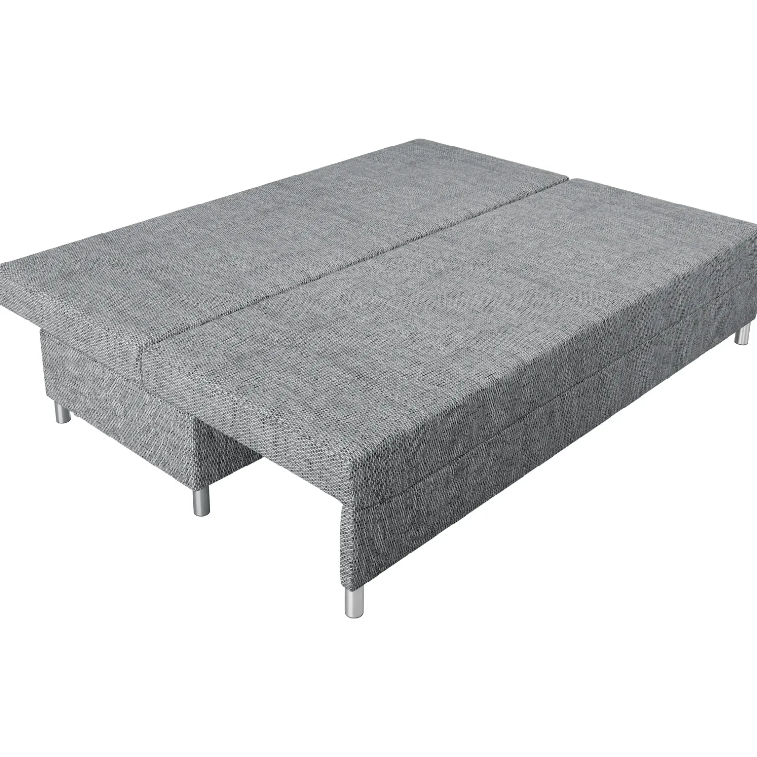 Divano letto 3 posti 192cm pieghevole matrimoniale grigio chiaro Titus