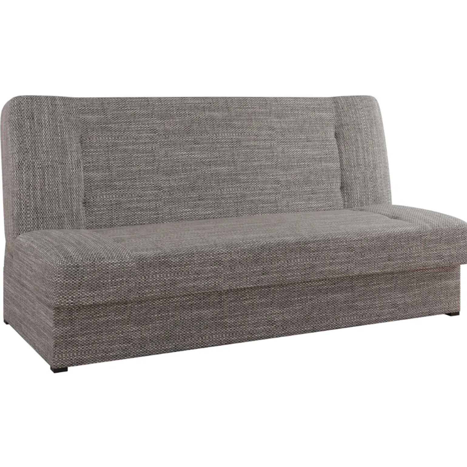 Divano letto 2 posti matrimoniale senza braccioli 192cm grigio beige Joby