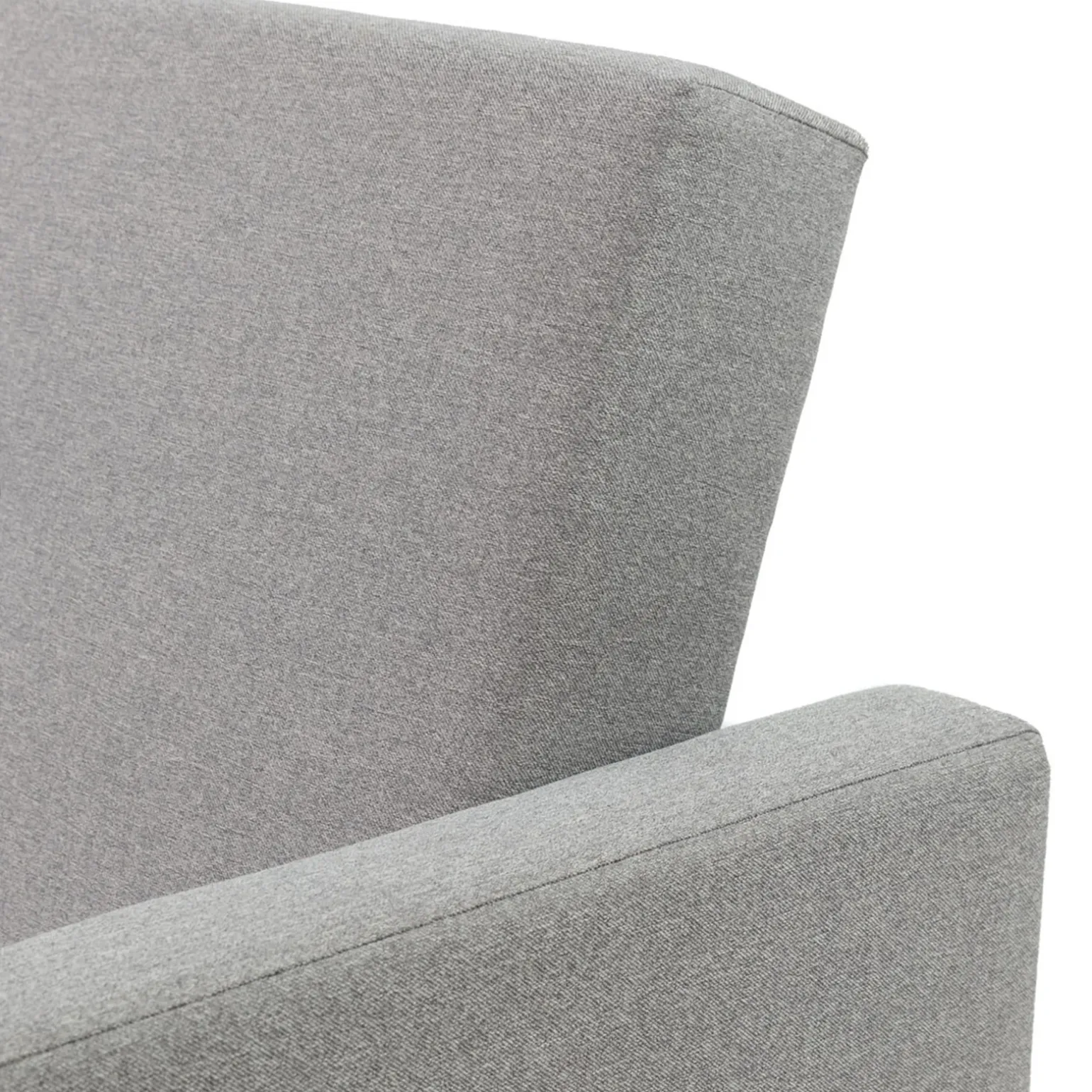 Divano letto 2 posti 216x87cm con box contenitore grigio Nebbia