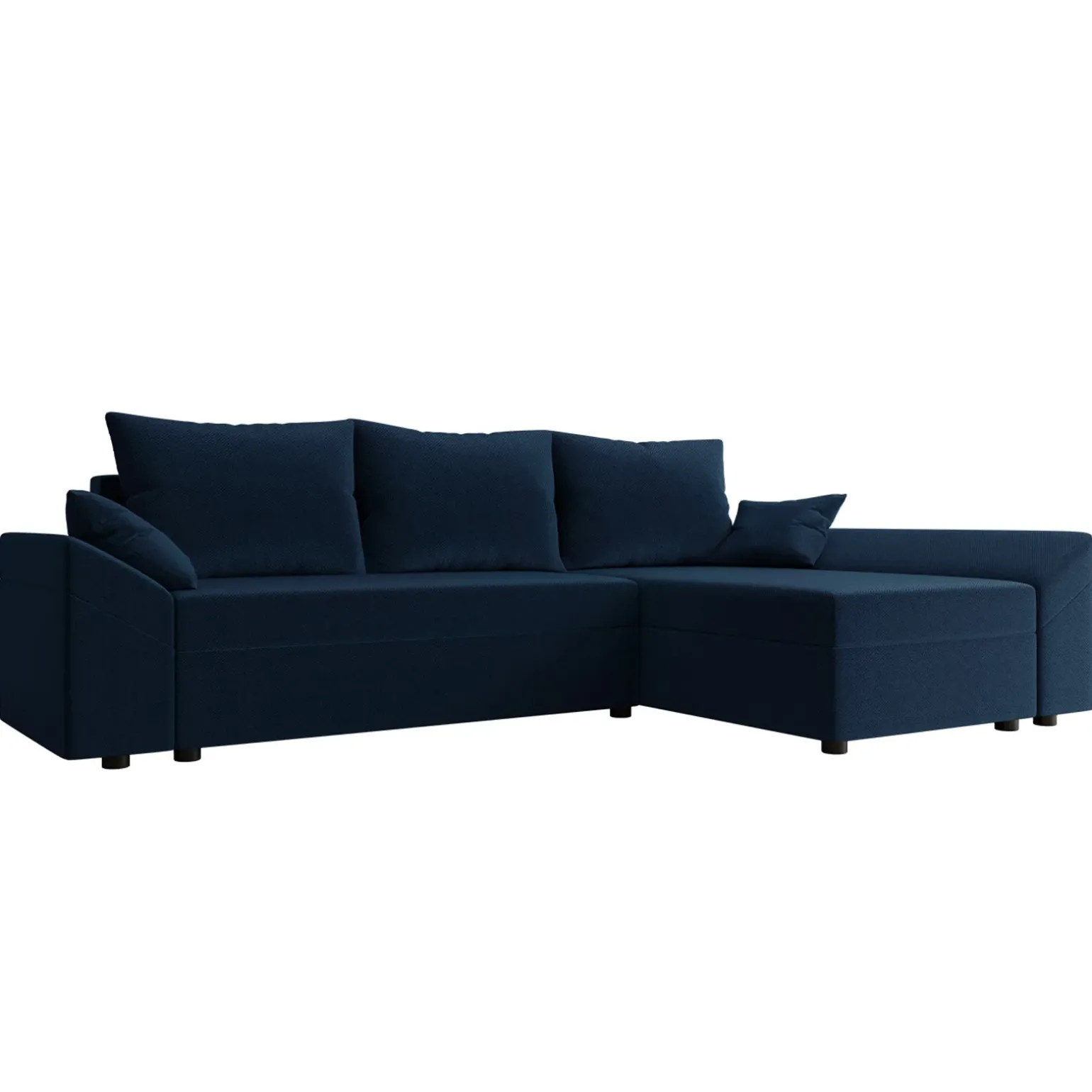 Divano letto 3 posti 240x145cm matrimoniale angolare blu Appia