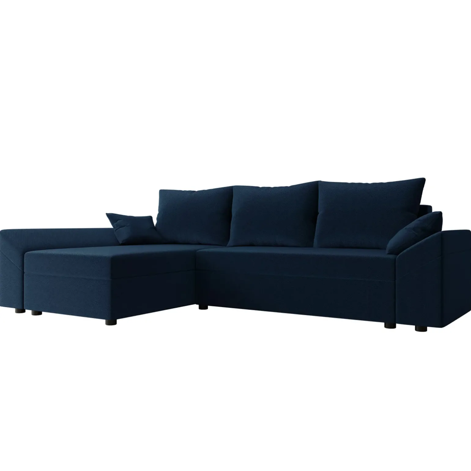 Divano letto 3 posti 240x145cm matrimoniale angolare blu Appia