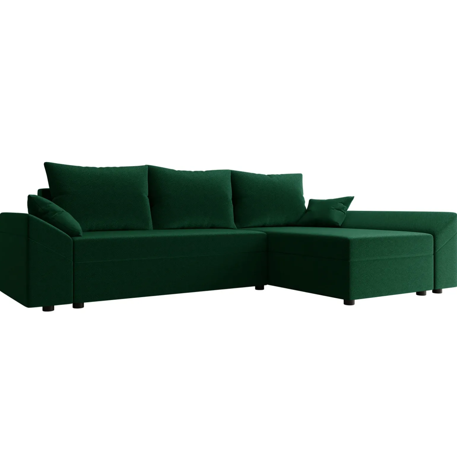 Divano letto 3 posti 240x145cm matrimoniale angolare verde Appia