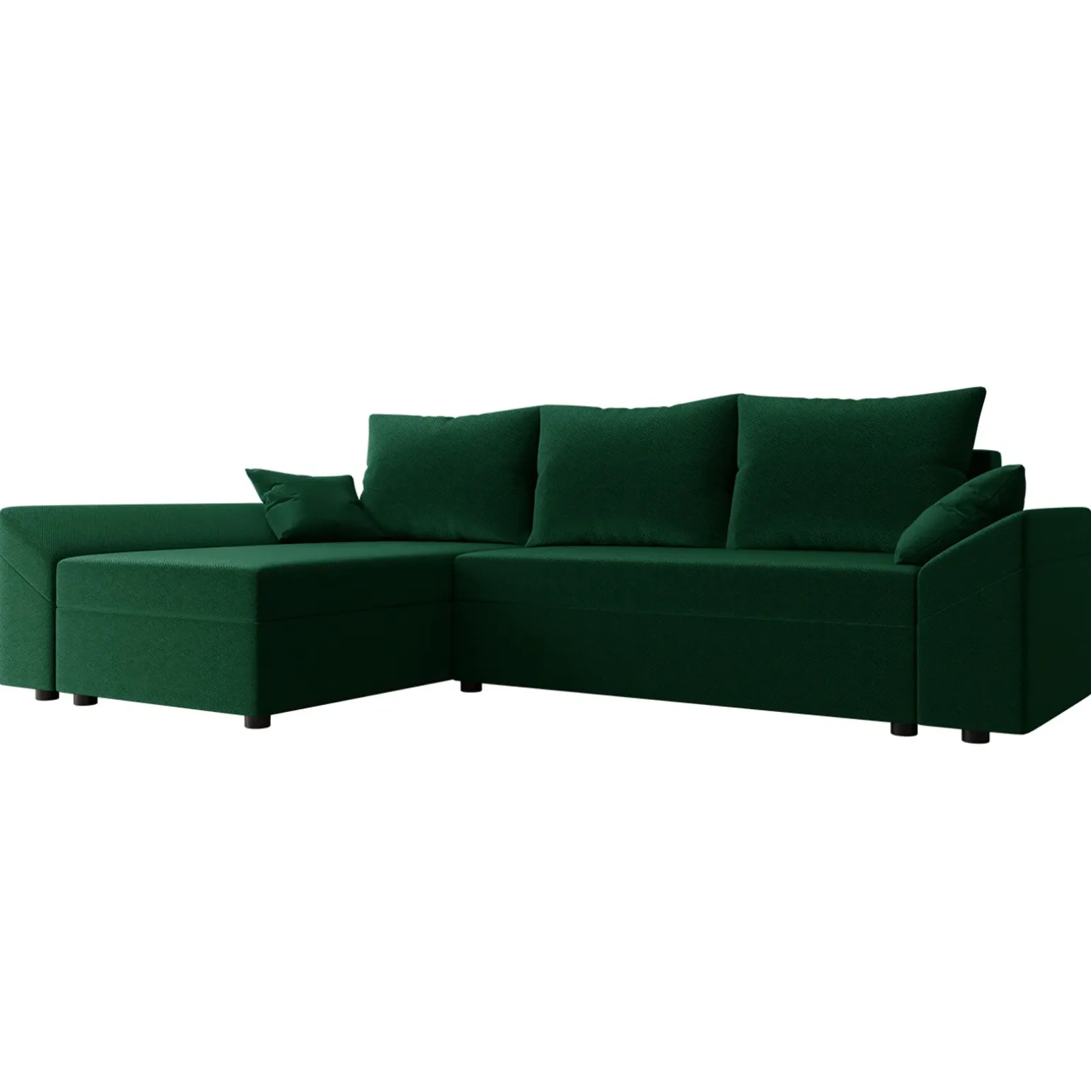Divano letto 3 posti 240x145cm matrimoniale angolare verde Appia