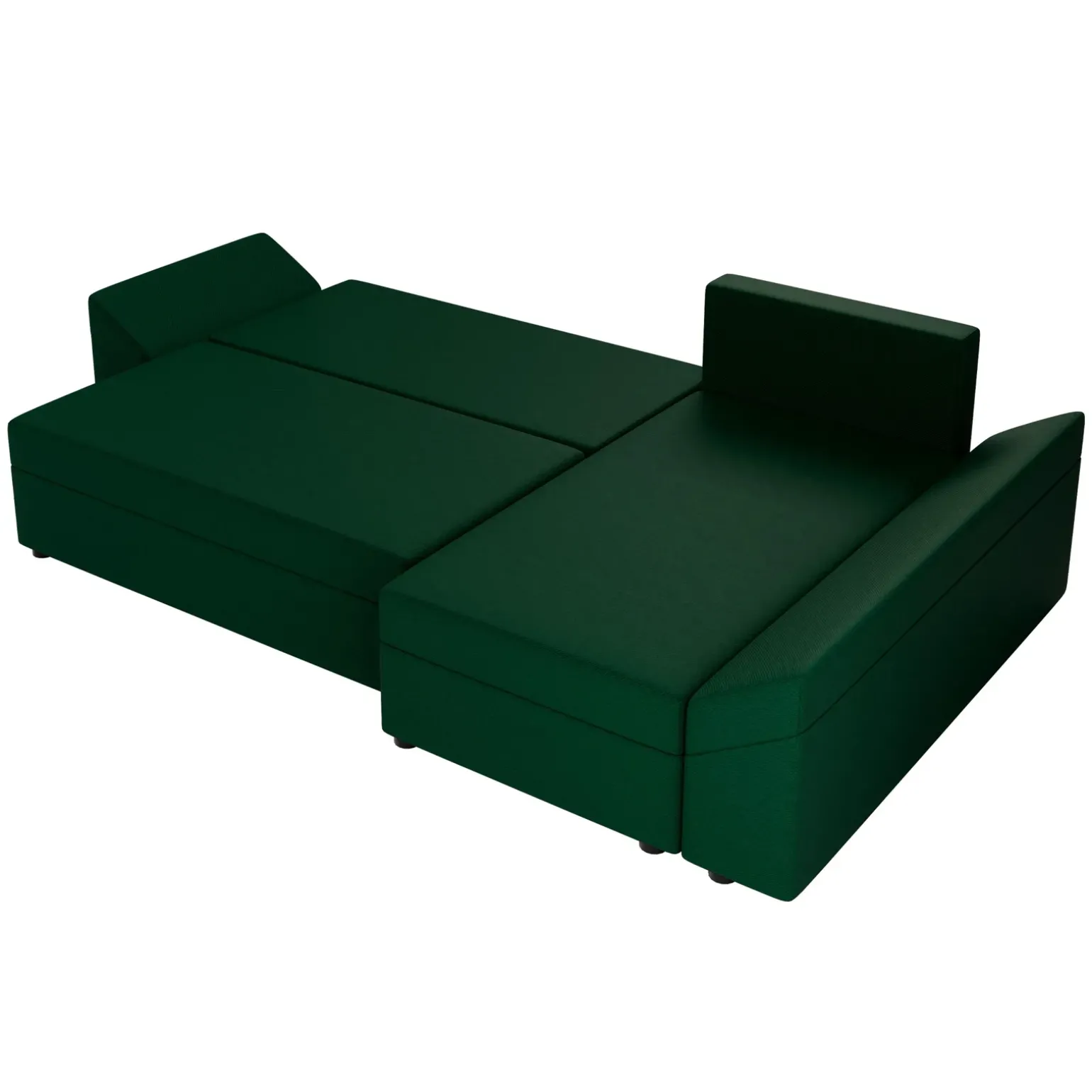 Divano letto 3 posti 240x145cm matrimoniale angolare verde Appia
