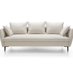 Divano letto 3 posti 237x105cm tessuto bianco Tranquil