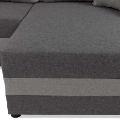 Divano letto angolare 3 posti 237x139cm reversibile grigio Ponza