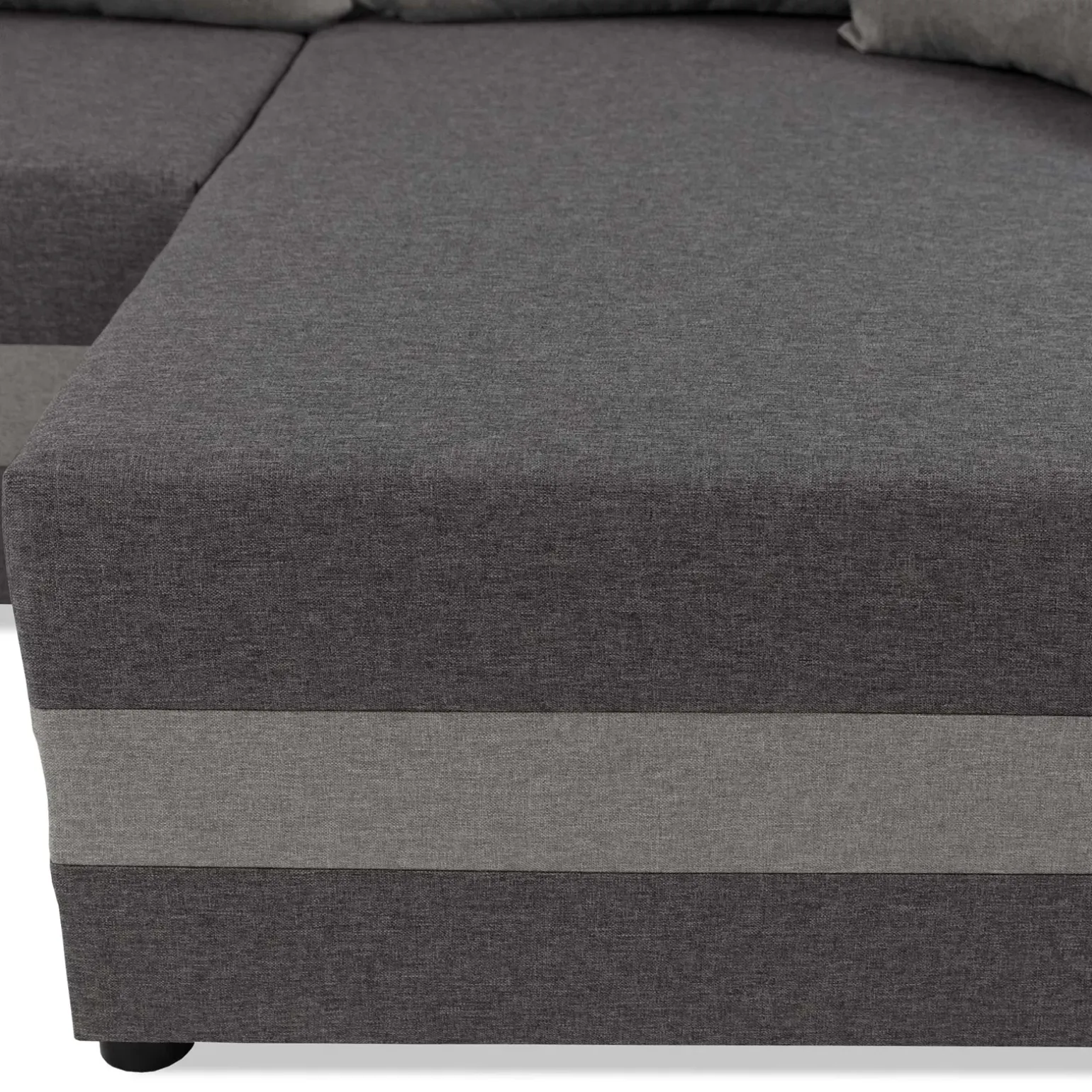 Divano letto angolare 3 posti 237x139cm reversibile grigio Ponza