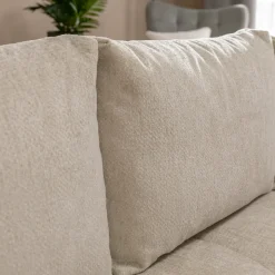Divano letto angolare 3 posti 267x185cm box contenitore beige Sottovoce