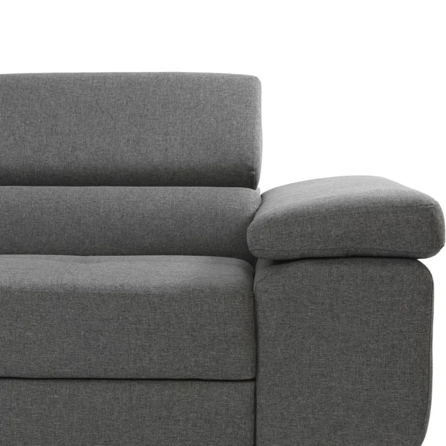 Divano letto angolare destra imbottito 274x203cm grigio Bormio