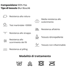 Divano letto angolare destra 3 posti 260x180cm tessuto bouclè antracite Repose