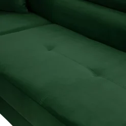 Divano letto angolare sinistra imbottito 274x203cm verde Bormio