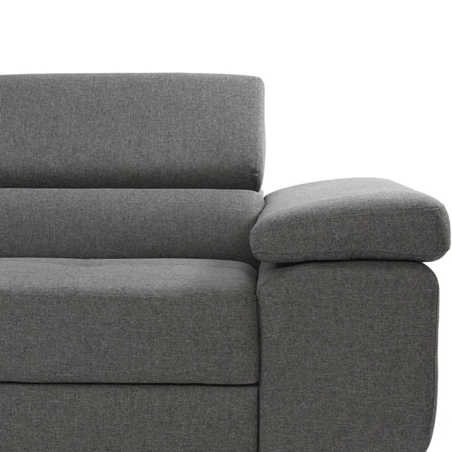 Divano letto angolare sinistra imbottito 274x203cm grigio Bormio