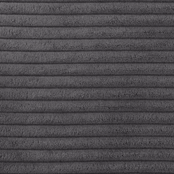 Divano letto matrimoniale 3 posti 248x90cm velluto a coste grigio antracite Slurp