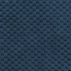 Divano letto matrimoniale 3 posti 251x95cm tessuto blu Pluffy