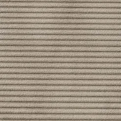Divano letto matrimoniale 3 posti 248x90cm velluto a coste tortora Slurp