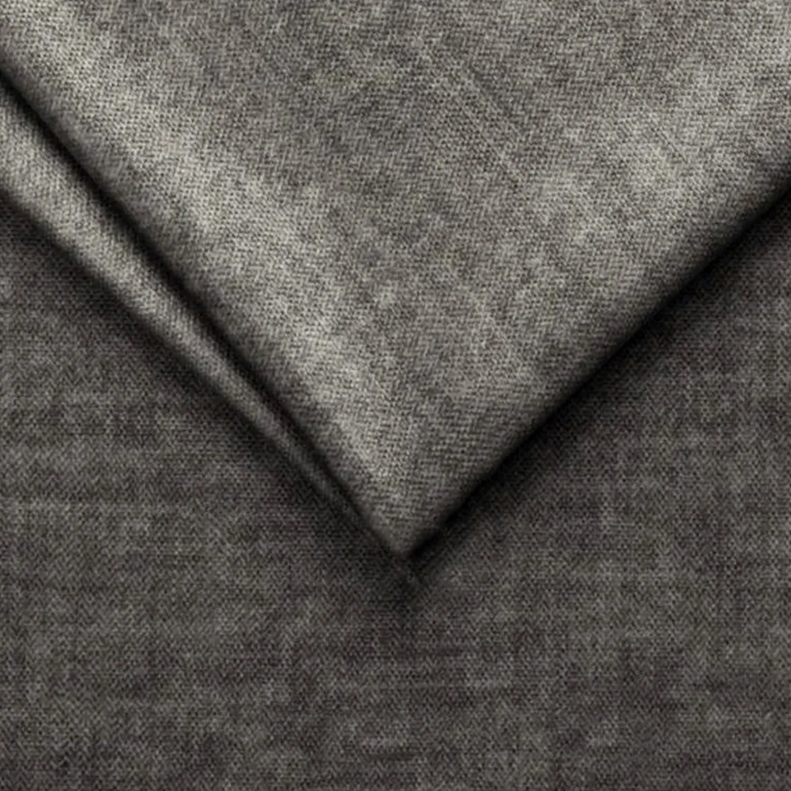Divano letto regolabile angolare destra 5 posti 280x214cm tessuto grigio Snuggity