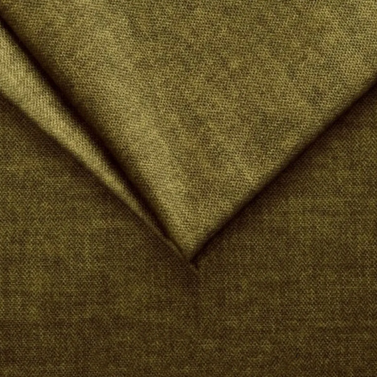 Divano letto regolabile angolare destra 4 posti 288x182cm tessuto verde oliva Loungey