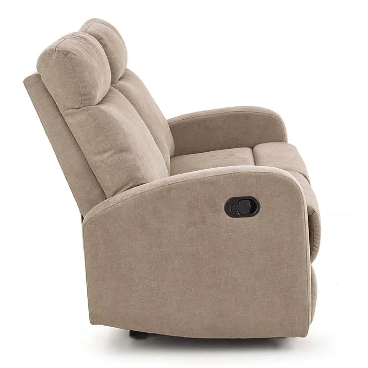 Divano moderno 2 posti reclinabile 128cm tessuto beige Denar 2
