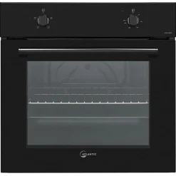 Forno statico da incasso 60x58cm con ventola di raffreddamento nero Atlantic