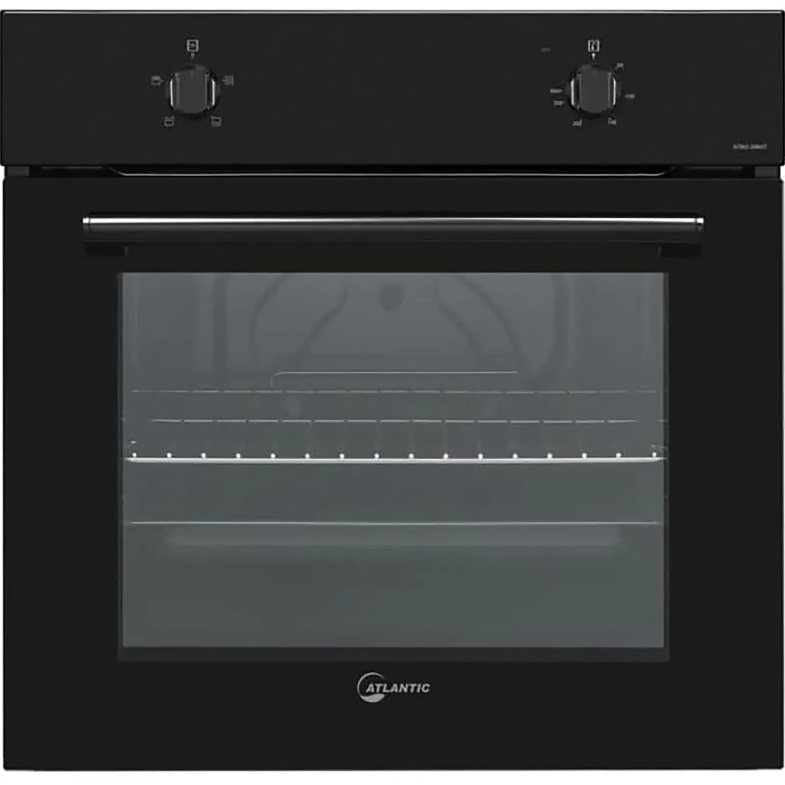 Forno statico da incasso 60x58cm con ventola di raffreddamento nero Atlantic