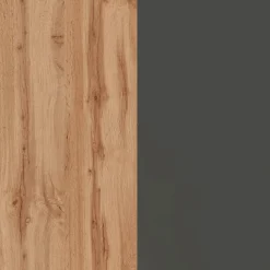 Isola cucina centrale 125x90cm antracite piano rovere Gourmet