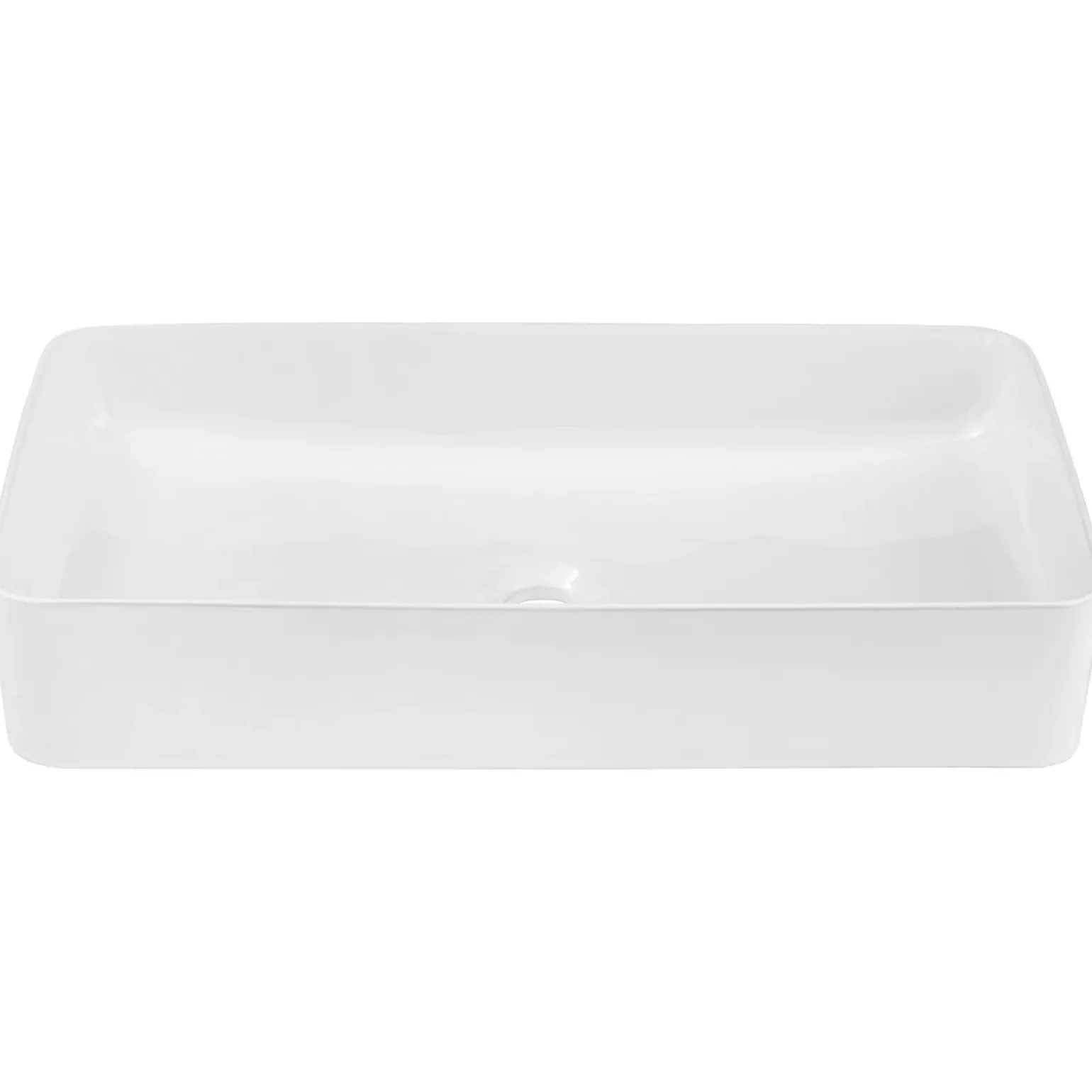 Lavabo bagno da appoggio 61x34cm ceramica bianco Obscur