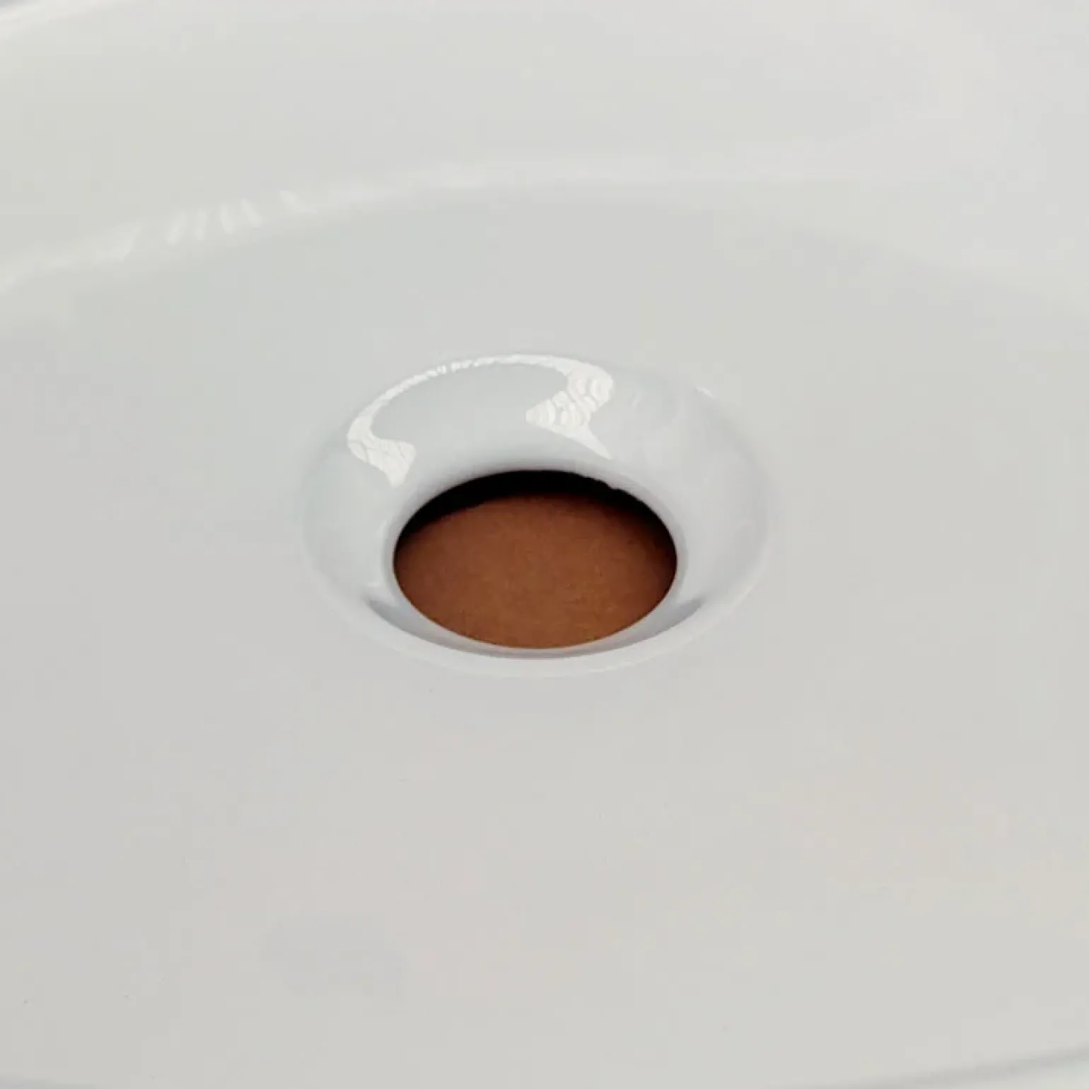 Lavabo bagno da appoggio rotondo Ø36cm in ceramica bianco lucido Linkuva