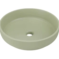Lavabo bagno da appoggio ø40cm ceramica verde Lolli