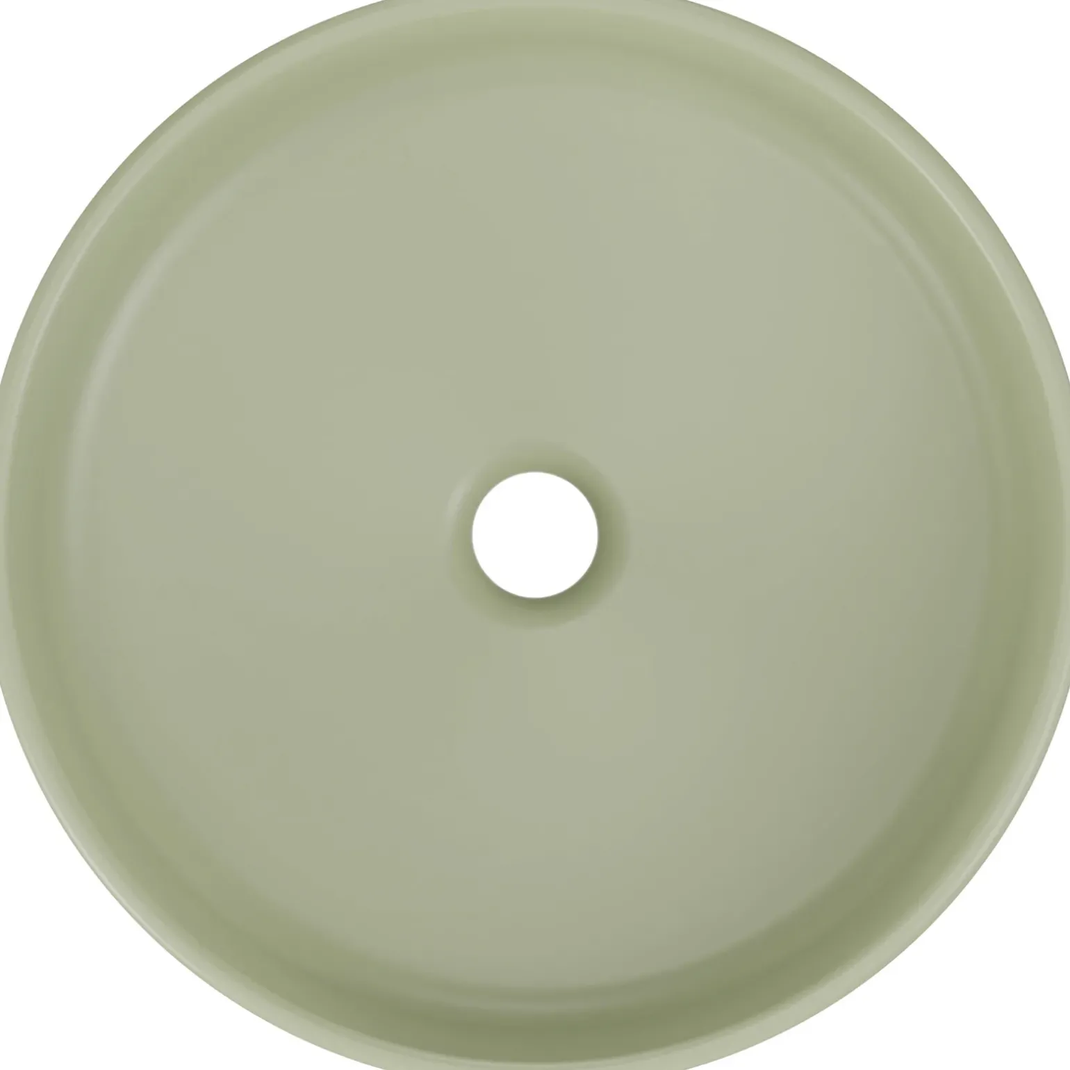 Lavabo bagno da appoggio ø40cm ceramica verde Lolli